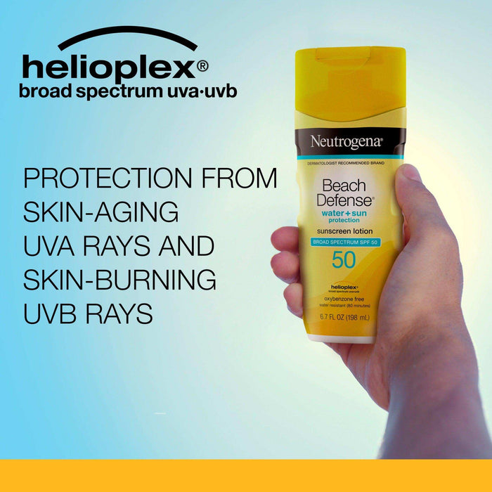 Neutrogena Beach Defense Sunscreen Lotion with SPF 50 - 6.7oz - Elvoros