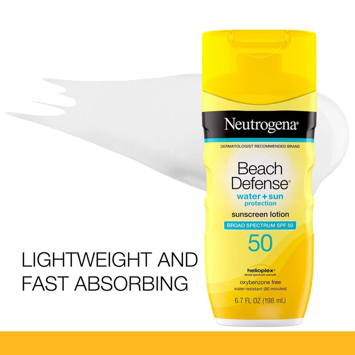 Neutrogena Beach Defense Sunscreen Lotion with SPF 50 - 6.7oz - Elvoros