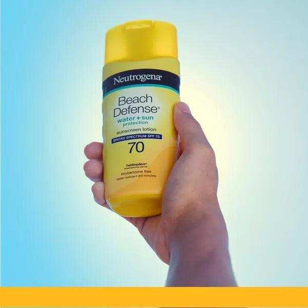Neutrogena Beach Defense Water + Sun Protection Sunscreen Lotion SPF 70 - 6.7oz - Elvoros
