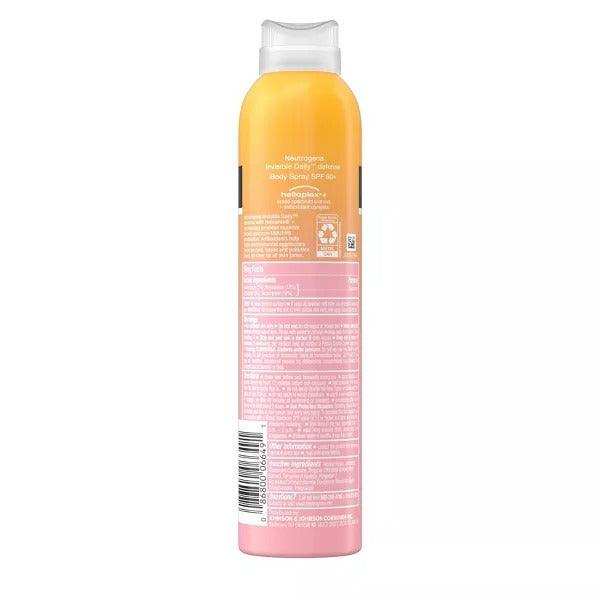 Neutrogena Invisible Daily Defense Body Spray Sunscreen, Broad Spectrum SPF 60+ - 5oz - Elvoros