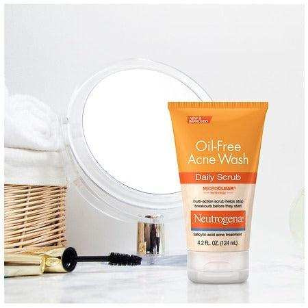 Neutrogena Oil-Free Acne Daily Face Scrub - 4.2oz. - Elvoros
