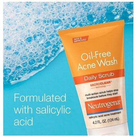 Neutrogena Oil-Free Acne Daily Face Scrub - 4.2oz. - Elvoros