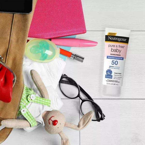 Neutrogena Pure & Free Baby Sunscreen Lotion Broad Spectrum SPF 50 - 3oz - Elvoros