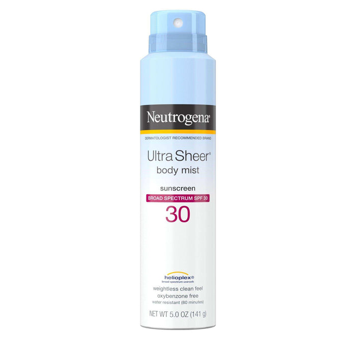 Neutrogena Ultra Sheer Lightweight Sunscreen Body Mist Spray SPF 30 - 5oz - Elvoros