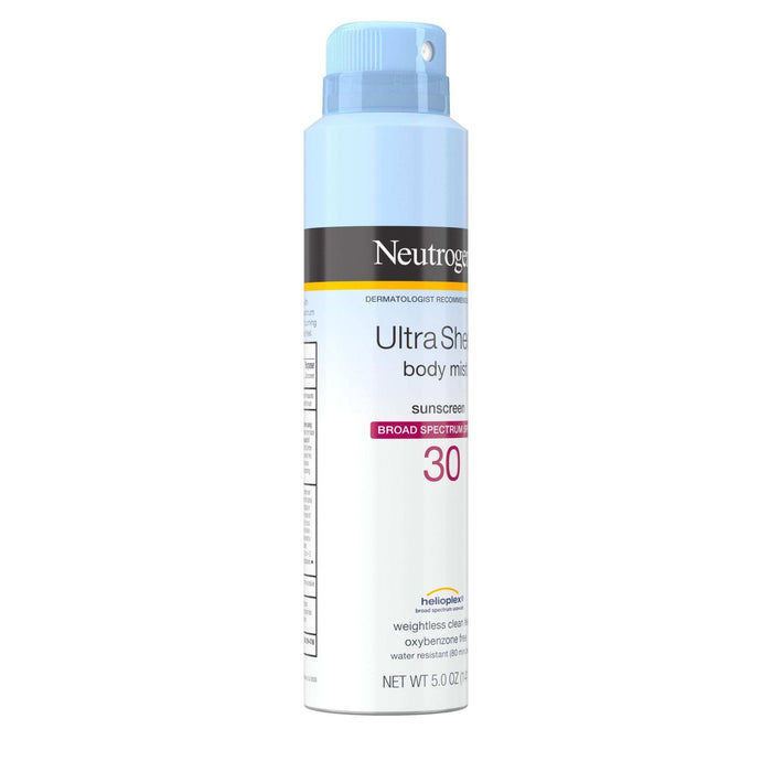Neutrogena Ultra Sheer Lightweight Sunscreen Body Mist Spray SPF 30 - 5oz - Elvoros