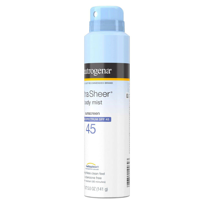 Neutrogena Ultra Sheer Lightweight Sunscreen Body Mist Spray SPF 45 - 5oz - Elvoros