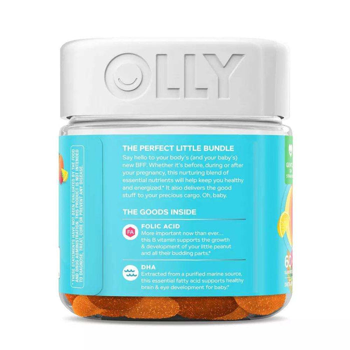 OLLY The Essential Prenatal Gummy Multivitamin, Sweet Citrus, 30 Day Supply - 60 ct. - Elvoros
