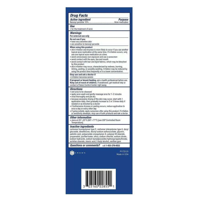 PanOxyl Foaming Wash 10% - 5.5 oz. - Elvoros