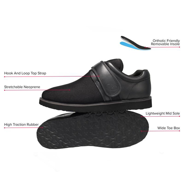 Propet Footwear Pedwalker 3 Men's Recovery Slipper Diabetic and Orthotic Friendly
