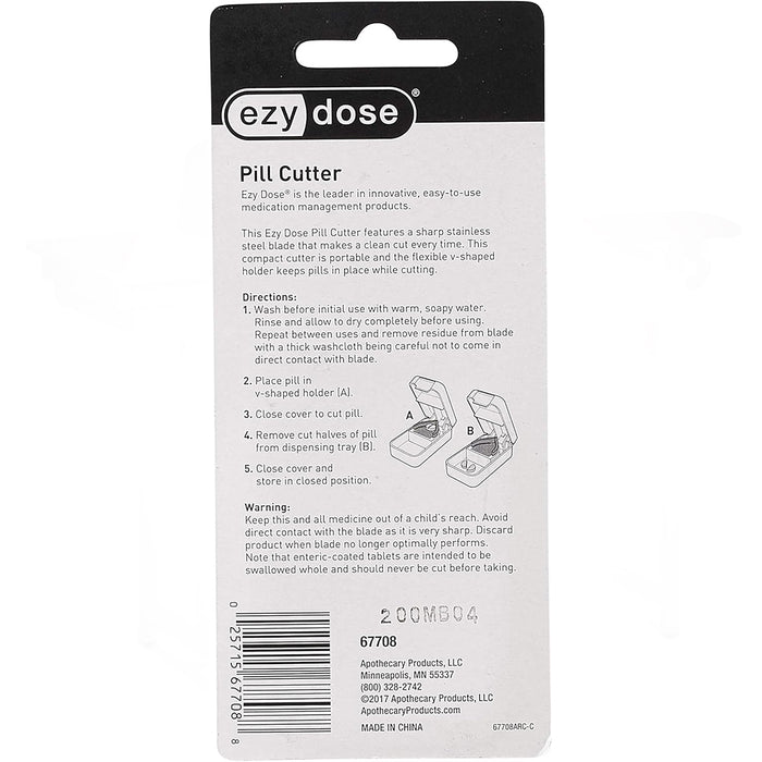 Ezy-Dose Portable Pill Cutter and Splitter