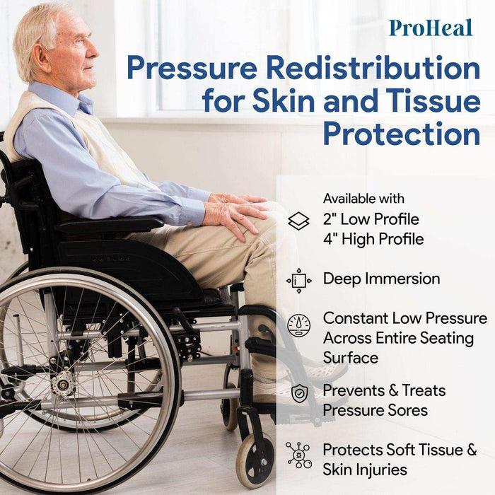 ProHeal Pressure Redistribution Wheelchair Air Cushion - Elvoros