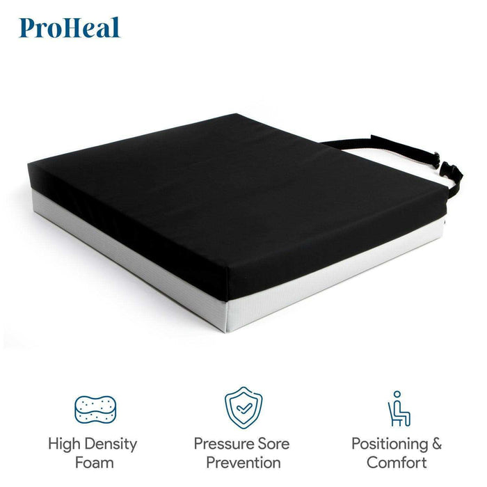 ProHeal Pressure Relief Foam Wheelchair Cushion - Elvoros