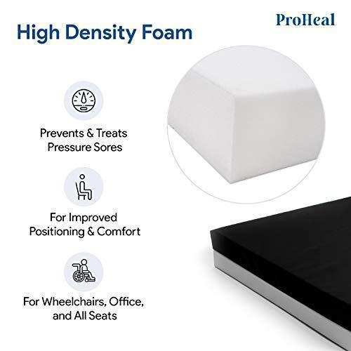 ProHeal Pressure Relief Foam Wheelchair Cushion - Elvoros