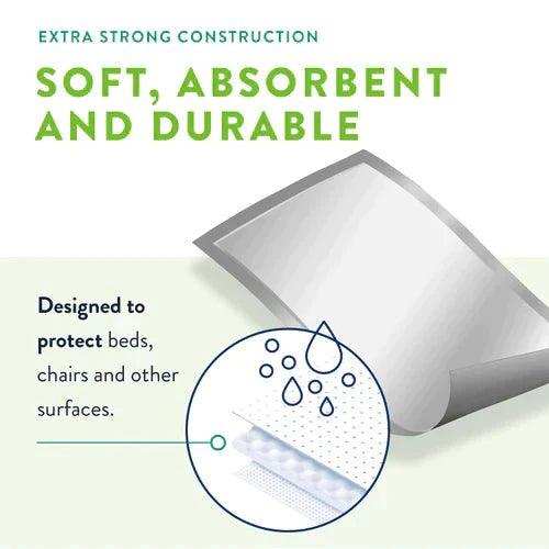 Prevail Underpads Total Care Super Absorbency - 30" x 30" - Elvoros