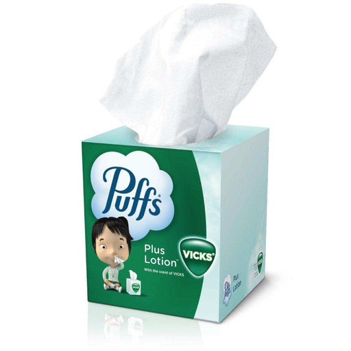 Puffs Plus Lotion with Scent of VICKS Facial Tissue - 24 Pack - Elvoros