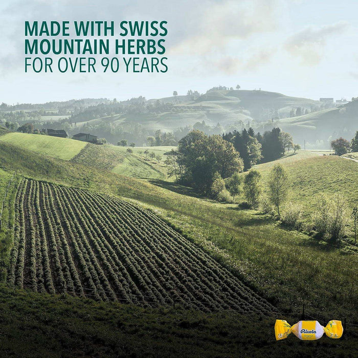 Ricola Herb Throat Drops Sugar Free, Lemon Mint - 19 ct - Elvoros