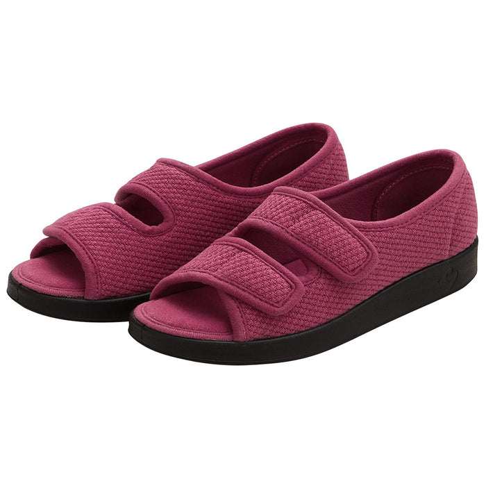 Silverts Women's Easy Closure Extra-Wide Diabetic Sandal for Indoors & Outdoors