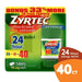 Zyrtec 24 Hour Allergy Relief Tablets - Cetirizine HCl - 30 + 10 Ct - Elvoros