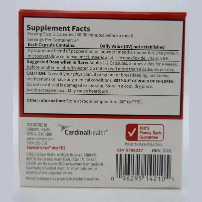 Leader Fast Acting Bowel Support Capsules - 48 Ct