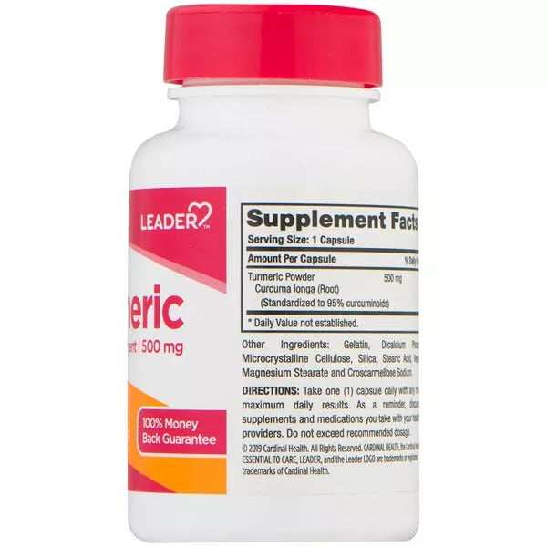Leader Turmeric 500Mg Capsule - 60 Ct