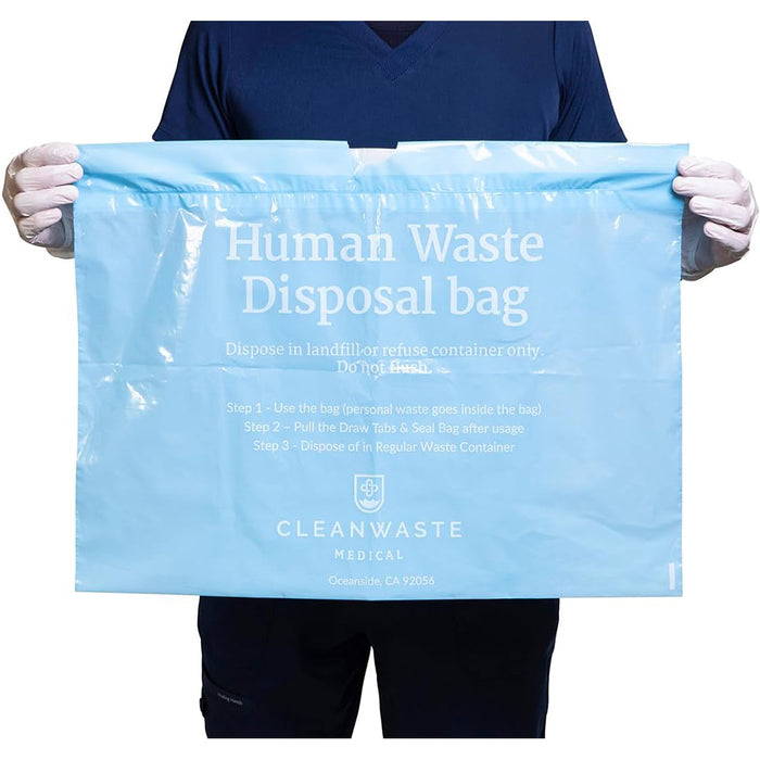 Cleanwaste Sani-Bag+ Sanitary Commode Liners with Poo Powder