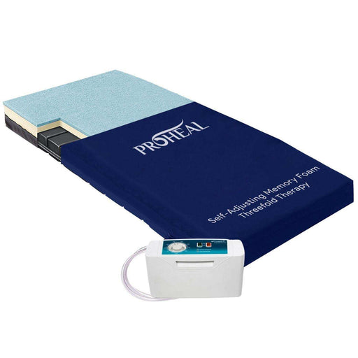 ProHeal Self Adjusting Mattress - Memory Foam with Alternating Pressure Pump - Elvoros