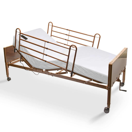 Semi Electric Hospital Bed - 36"x80" - Adjustable Height and Hi Lo - Elvoros