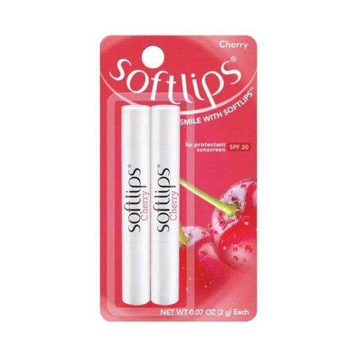 Softlips Lip Protectant Balm Sunscreen SPF 20 Cherry Twin-Pack - Elvoros