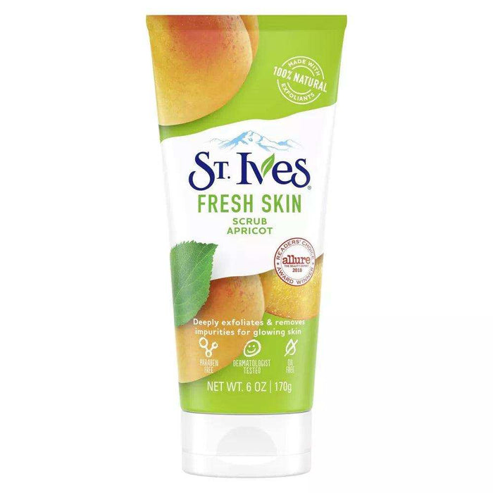 St.Ives Naturally Clear Fresh Skin Invigorates & Smooths Skin Apricot Scrub - Elvoros