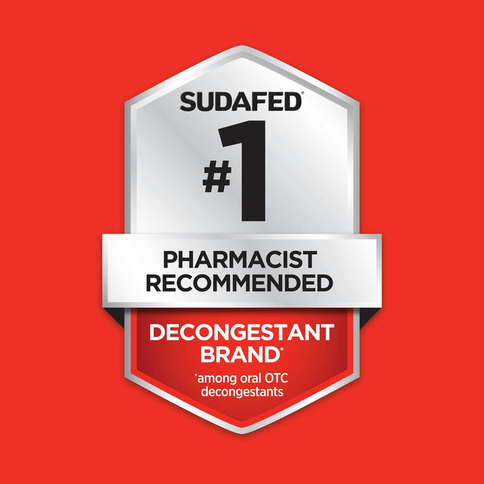 Sudafed Maximum Strength 12 Hour Sinus Congestion Relief Caplets