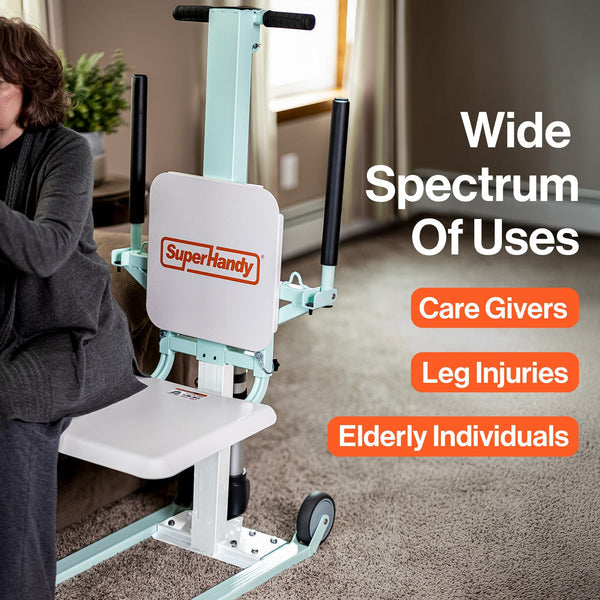 SuperHandy GoRise FC Electric Floor to Chair Lift - Seat Transfer 21" Floor Lift 400Lbs Capacity