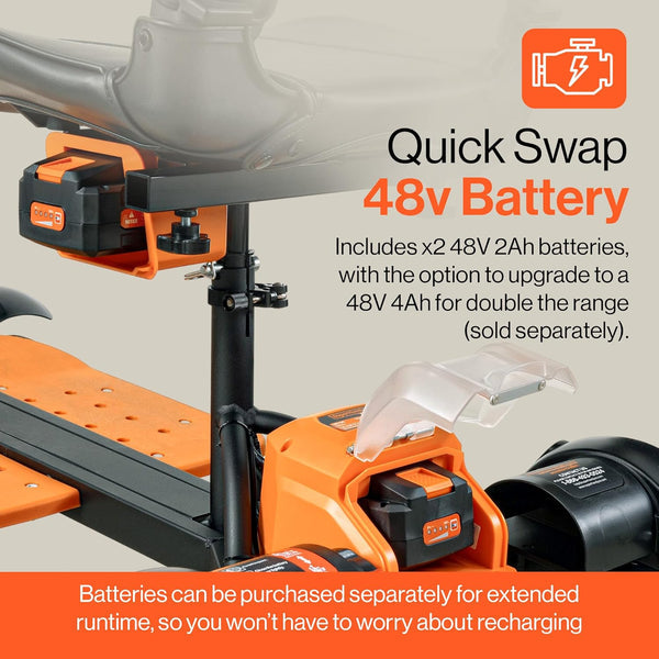 SuperHandy 4-Wheel Passport Prime Electric Travel Mobility Scooter Foldable 48V Li-Ion Battery 330 lb Capacity