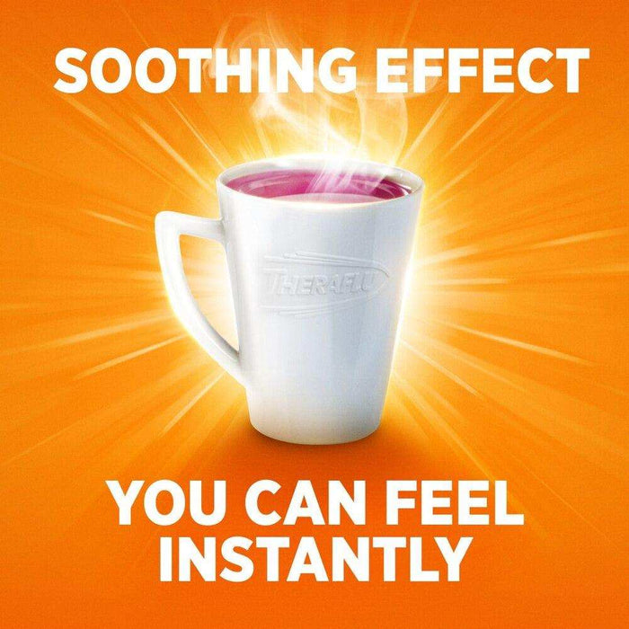 Theraflu Day Time Severe Cold & Cough, Berry Infused with Menthol and Green Tea - 6 ct. - Elvoros