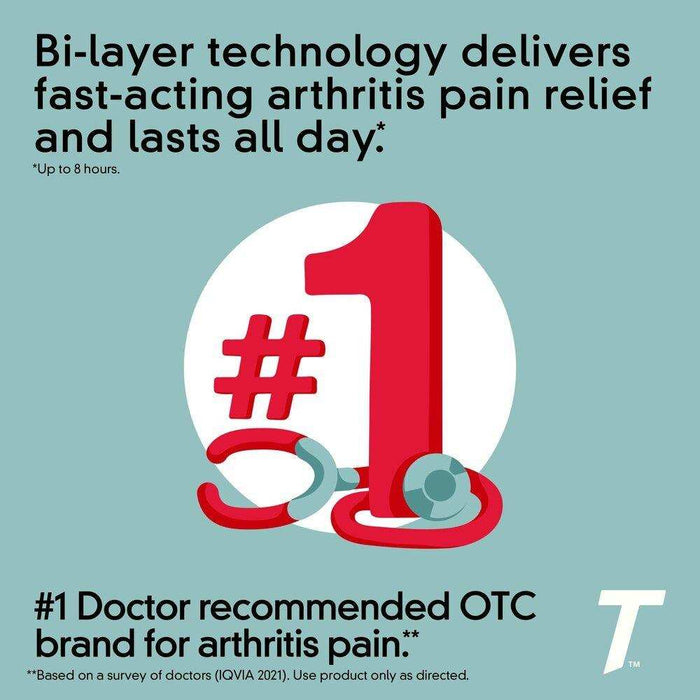 Tylenol 8 Hour Arthritis Joint Pain Acetaminophen Tablets - 100 Count - Elvoros