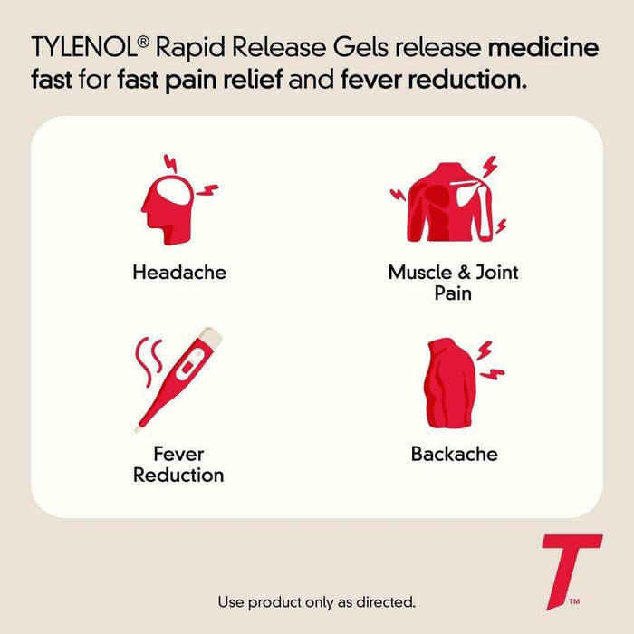 Tylenol Extra Strength Rapid Release Gels - Elvoros