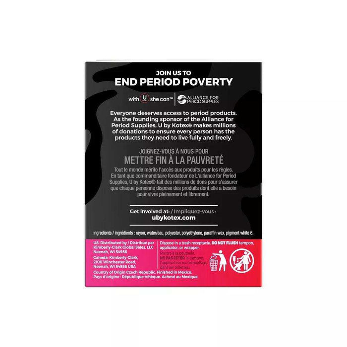 U by Kotex Click Compact Tampons, Super Plus Absorbency - 32 ct. - Elvoros