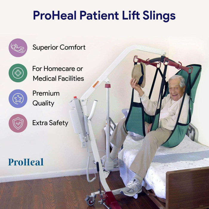 ProHeal Universal Full Body Solid Lift Slings - Elvoros