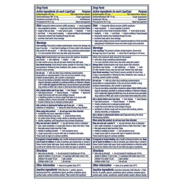 Vicks DayQuil and NyQuil LiquiCaps, Combo Pack, 48 ct. (32 ct. Dayquil / 16 ct. Nyquil) - Elvoros