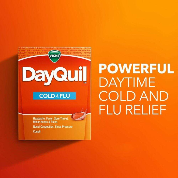 Vicks DayQuil Cold and Flu Liquicaps - 48ct. - Elvoros