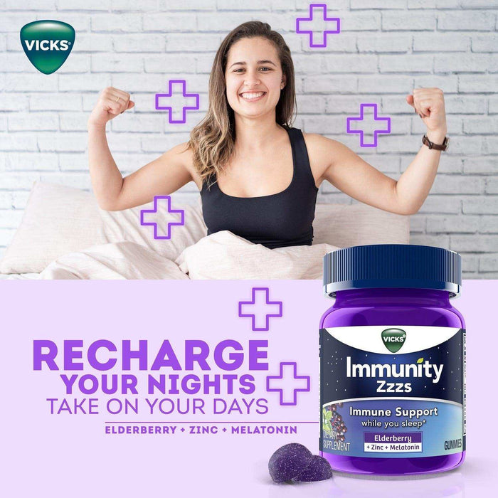 Vicks Immunity Zzzs Immune Support Gummies - Elvoros