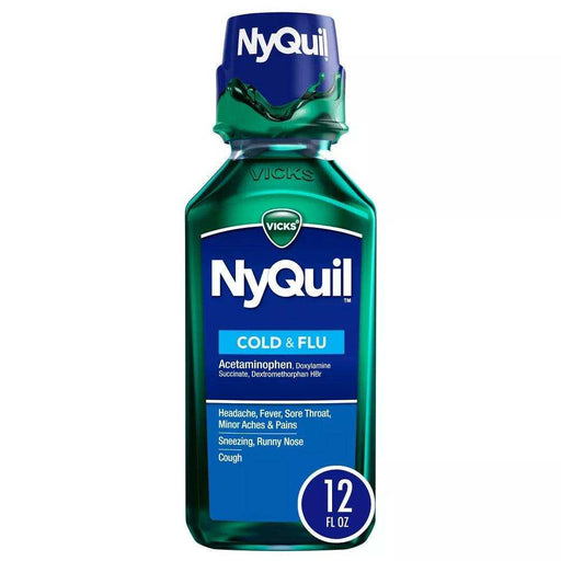 Vicks NyQuil Severe Cold and Flu Liquid - 12oz. - Elvoros