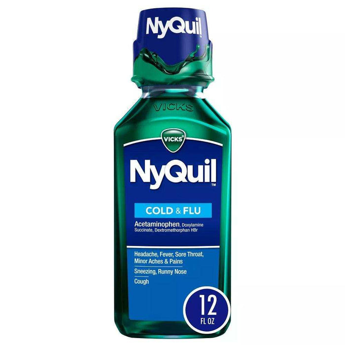 Vicks NyQuil Severe Cold and Flu Liquid - 12oz. - Elvoros