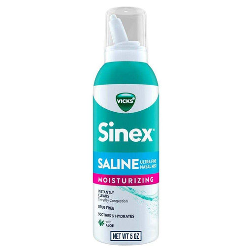 Vicks Sinex Moisturizing Saline Nasal Spray - 5 OZ - Elvoros
