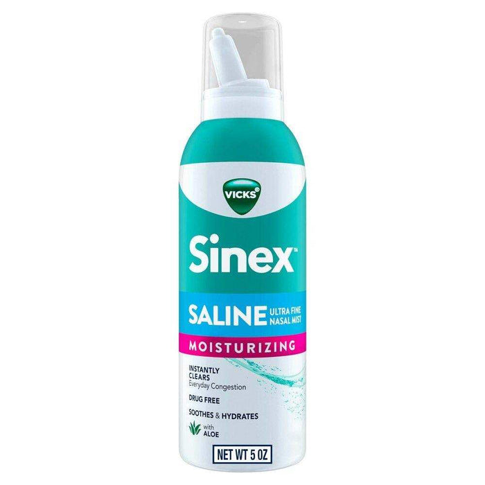 Vicks Sinex Moisturizing Saline Nasal Spray - 5 OZ - Elvoros