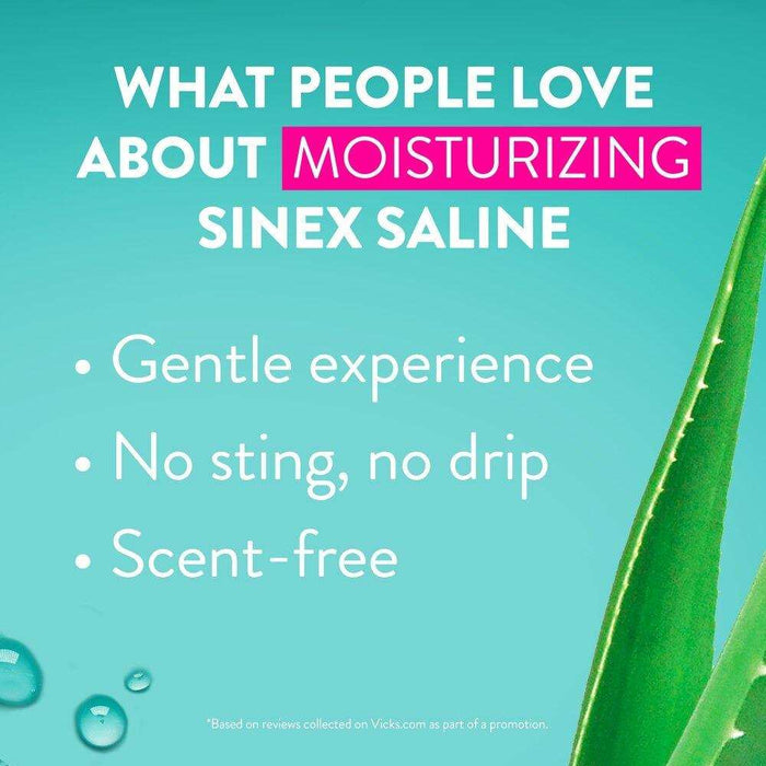 Vicks Sinex Moisturizing Saline Nasal Spray - 5 OZ - Elvoros