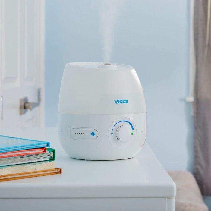 Vicks Top Fill 0.5 gallon Ultrasonic Cool Mist Humidifier - White - Elvoros
