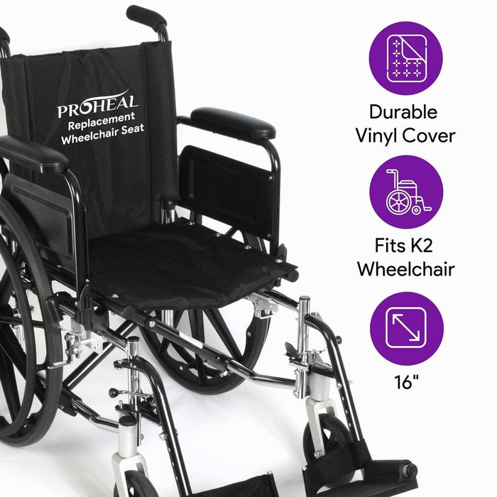 ProHeal Vinyl Wheelchair Seat Replacement - Elvoros