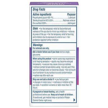 Visine Red Eye Total Comfort Multi-Symptom Eye Drops - .5 fl oz. - Elvoros
