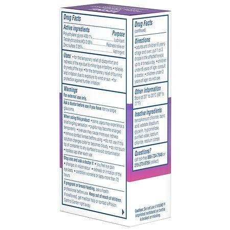 Visine Red Eye Total Comfort Multi-Symptom Eye Drops - .5 fl oz. - Elvoros