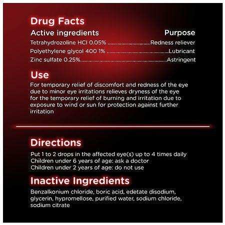 Visine Red Eye Total Comfort Multi-Symptom Eye Drops - .5 fl oz. - Elvoros